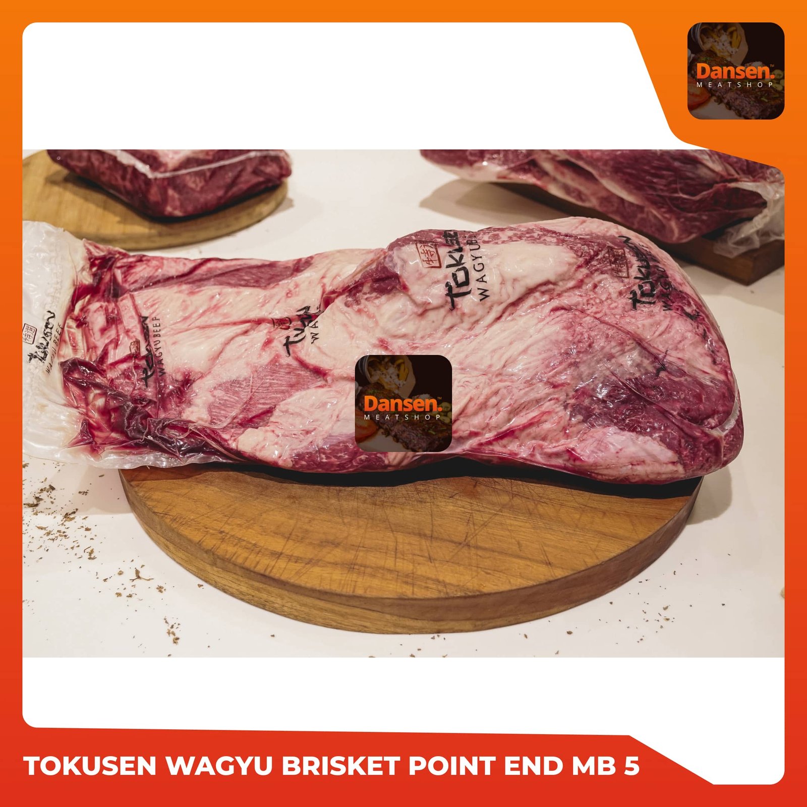 Tokusen Wagyu Brisket Point End (PE) Dansen Meatshop